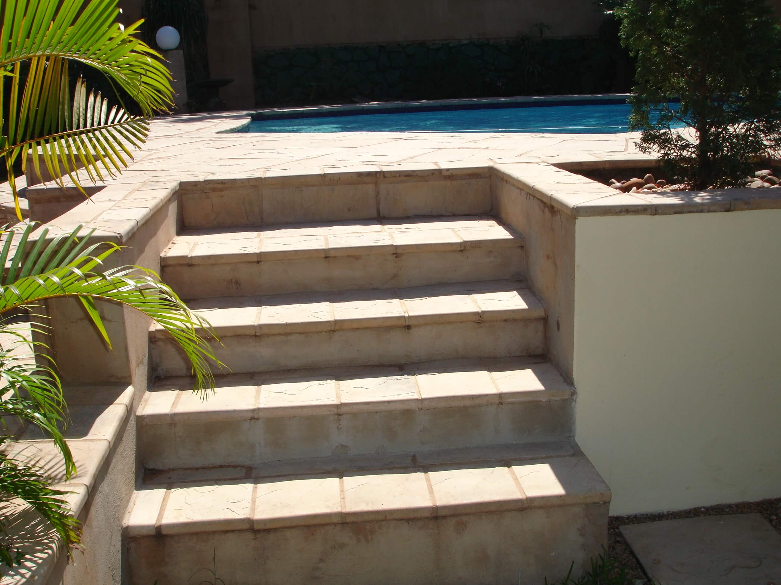 Stair Paving and Pool Coping